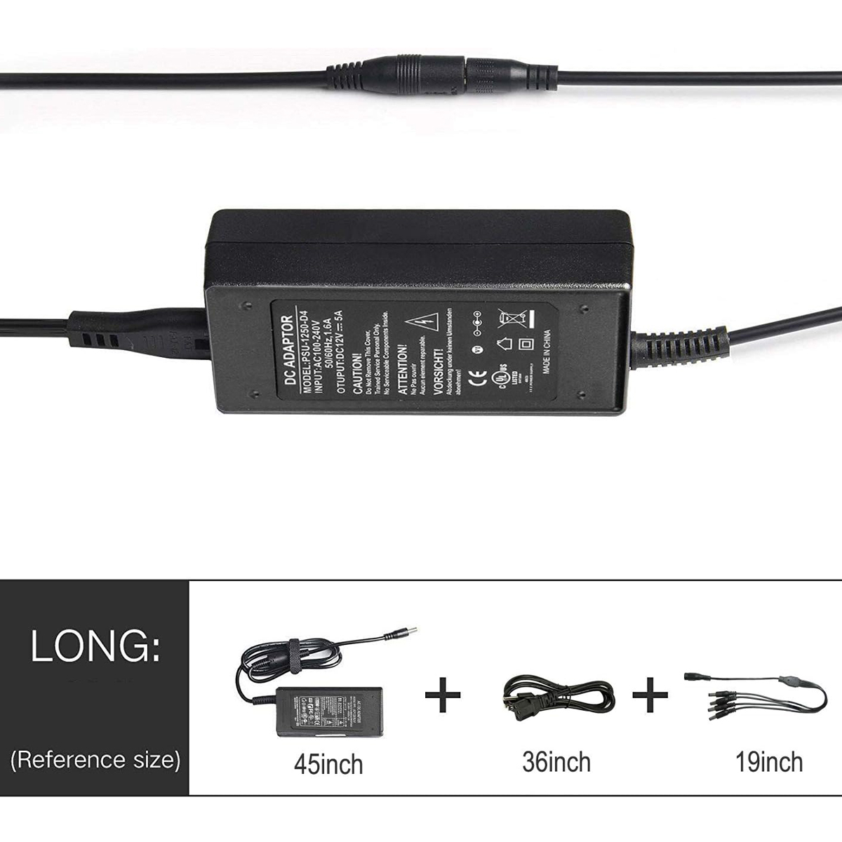 12V 5A AC to DC Power Adapter