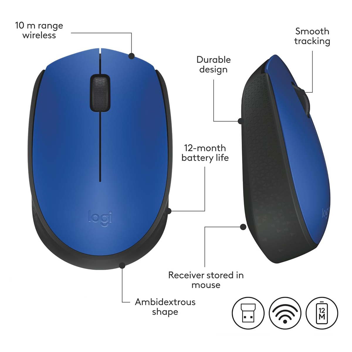 موس وایرلیس لاجی‌تیک Logitech M170 Wireless Mouse