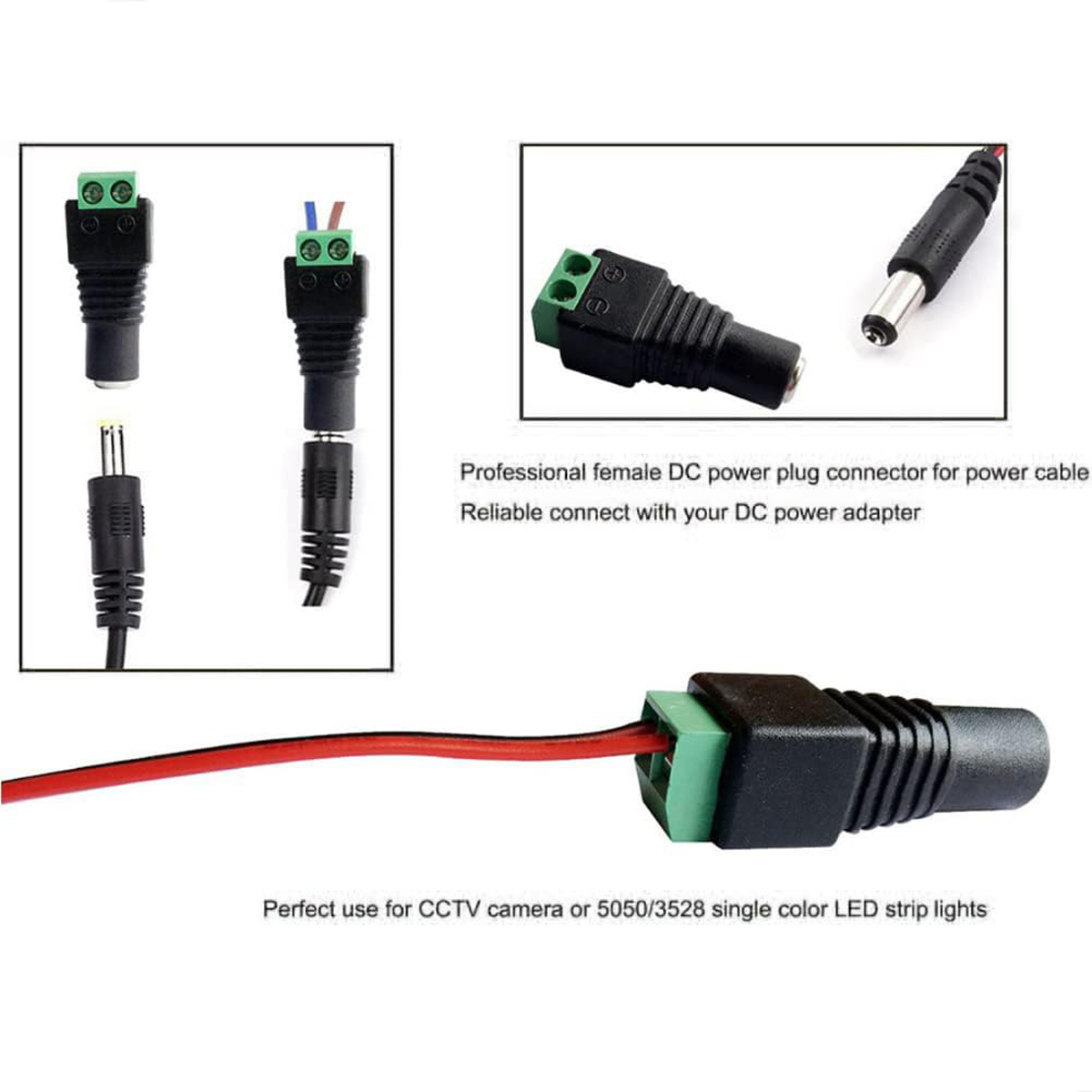 کونکتور دی سی کمره های امنیتی DC Connector