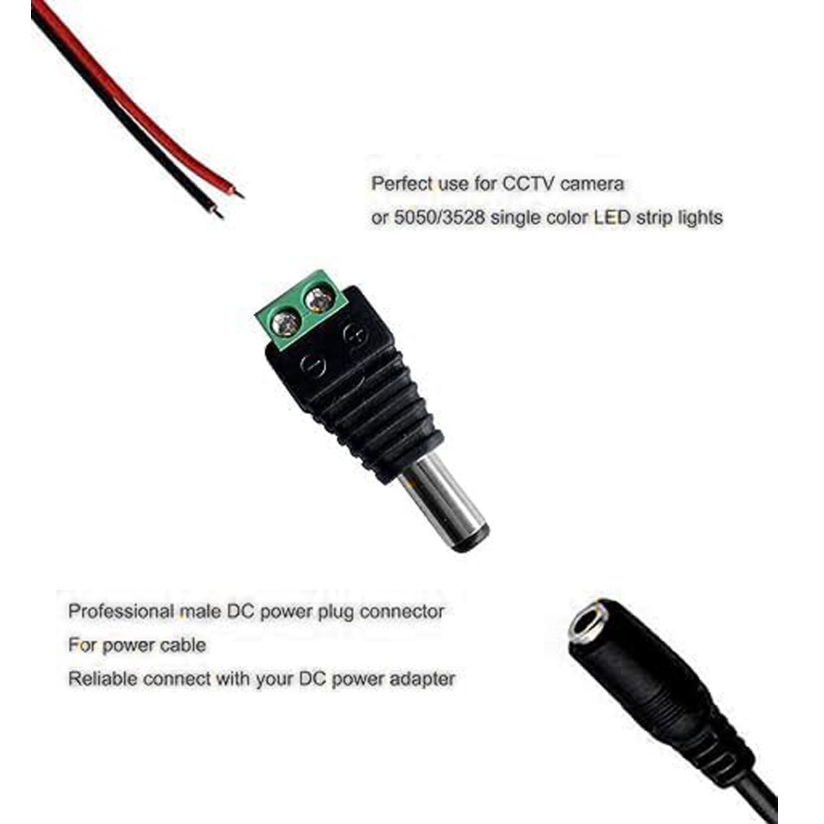 کونکتور دی سی کمره های امنیتی DC Connector