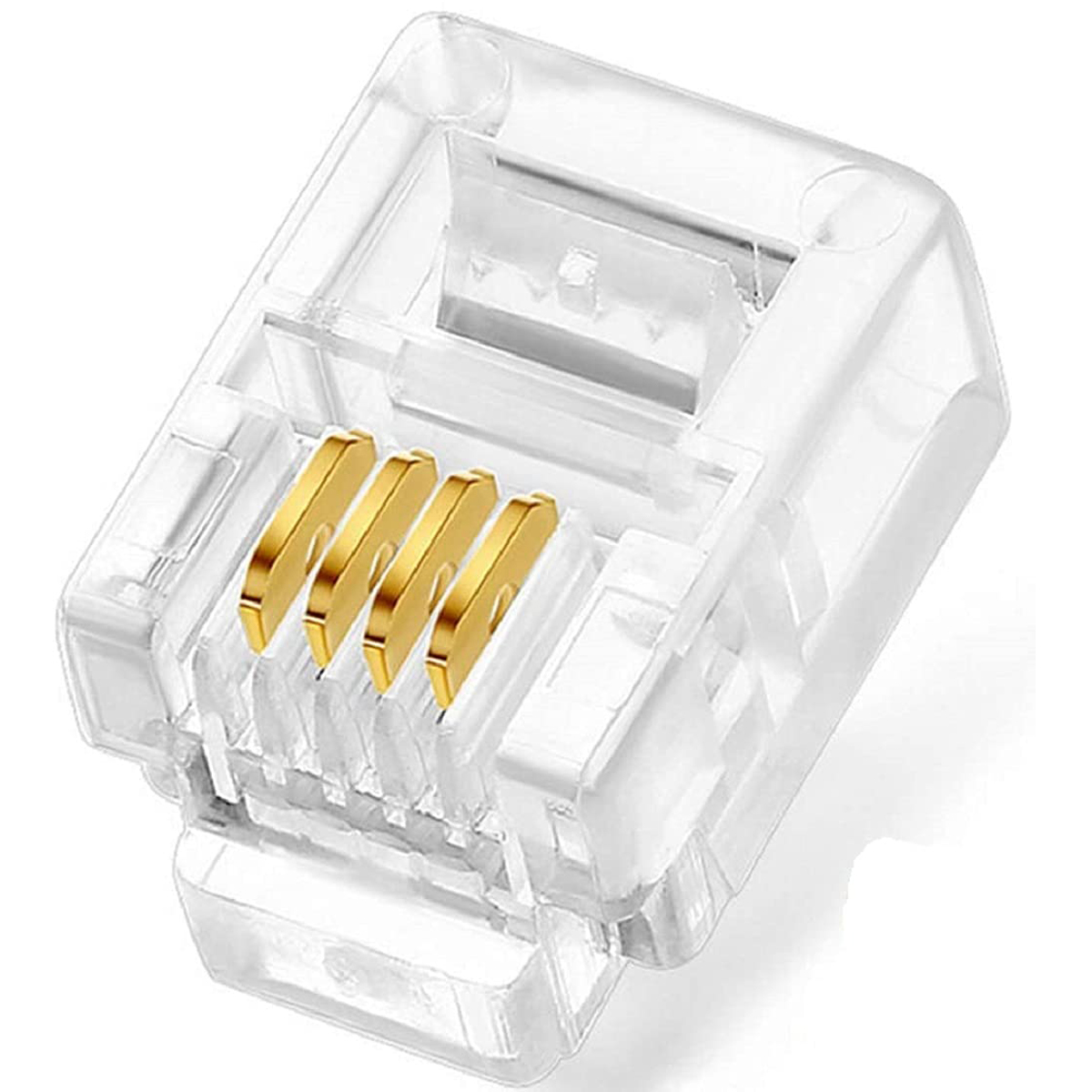 کونکتور تلفن Telephone Plug 4 Pin RJ11 6P4C Modular Plug Telephone Phone Connector