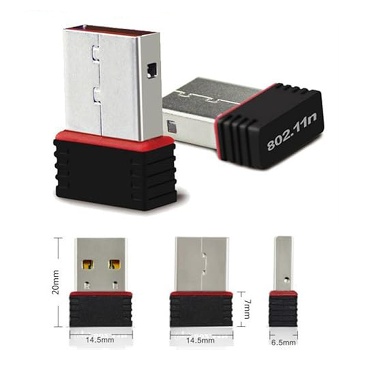 ادپتر وای‌فای USB وایرلیس N - سرعت 150Mbps (802.11n)